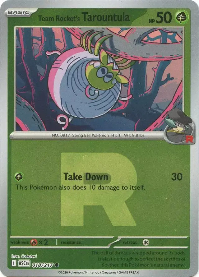 Team Rocket's Tarountula [Team Rocket] - Pokemon Ascended Heroes #18