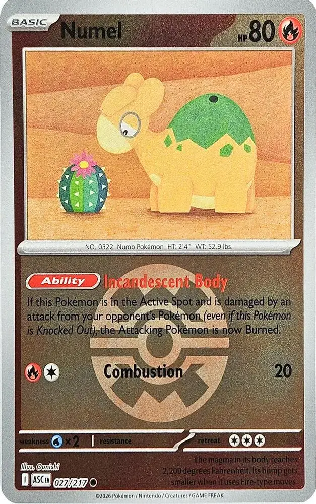 Numel [Quick Ball] - Pokemon Ascended Heroes #27