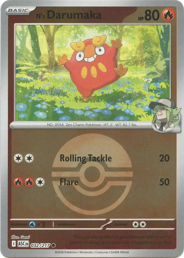 N's Darumaka [Poke Ball] - Pokemon Ascended Heroes #32
