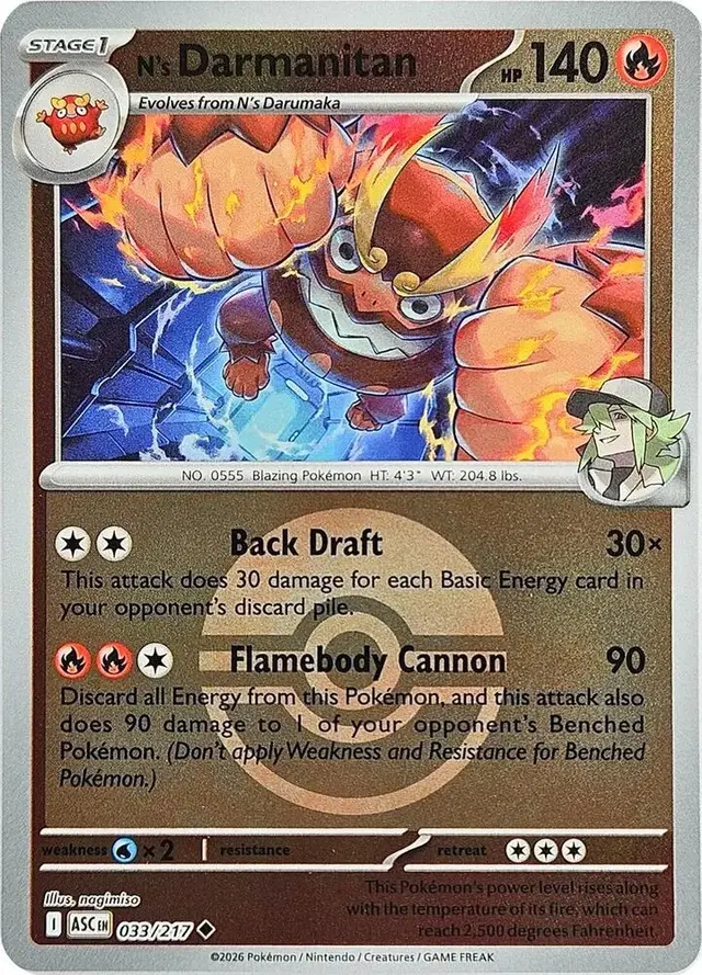 N's Darmanitan [Poke Ball] - Pokemon Ascended Heroes #33