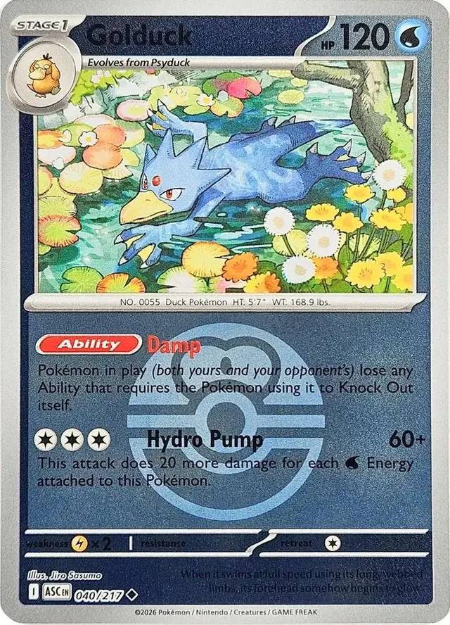 Golduck [Love Ball] - Pokemon Ascended Heroes #40