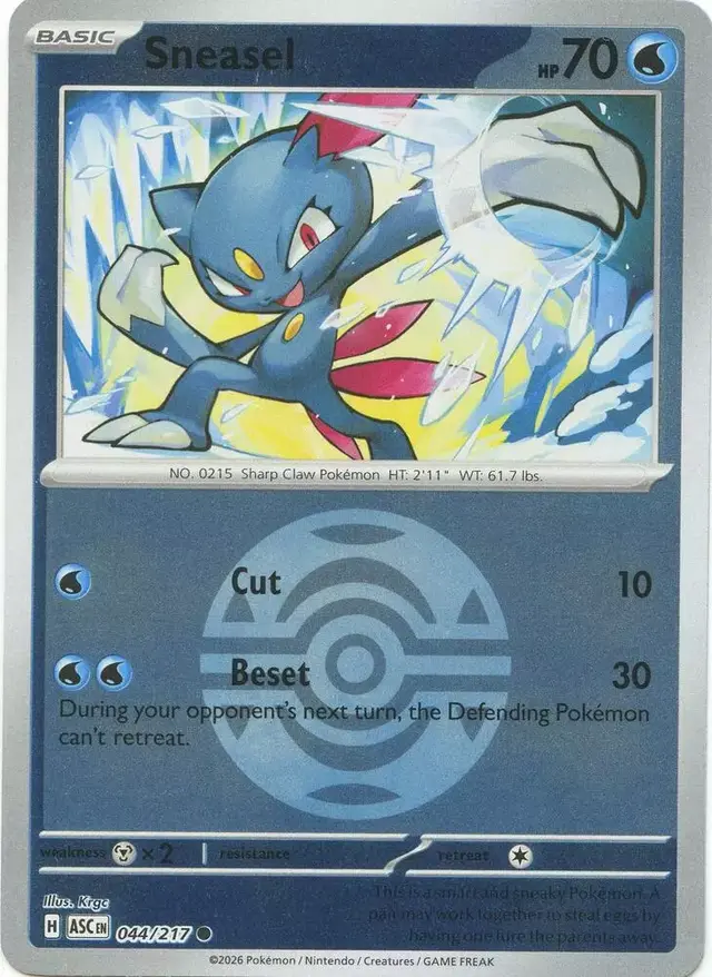 Sneasel [Dusk Ball] - Pokemon Ascended Heroes #44