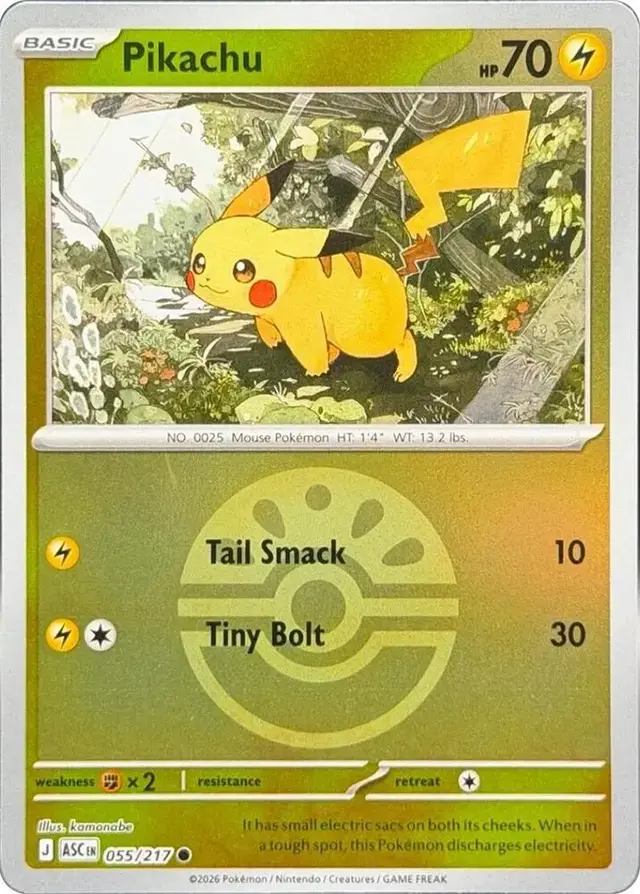 Pikachu [Friend Ball] - Pokemon Ascended Heroes #55