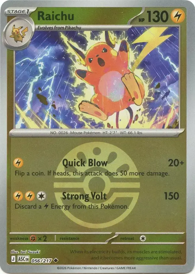 Raichu [Friend Ball] - Pokemon Ascended Heroes #56