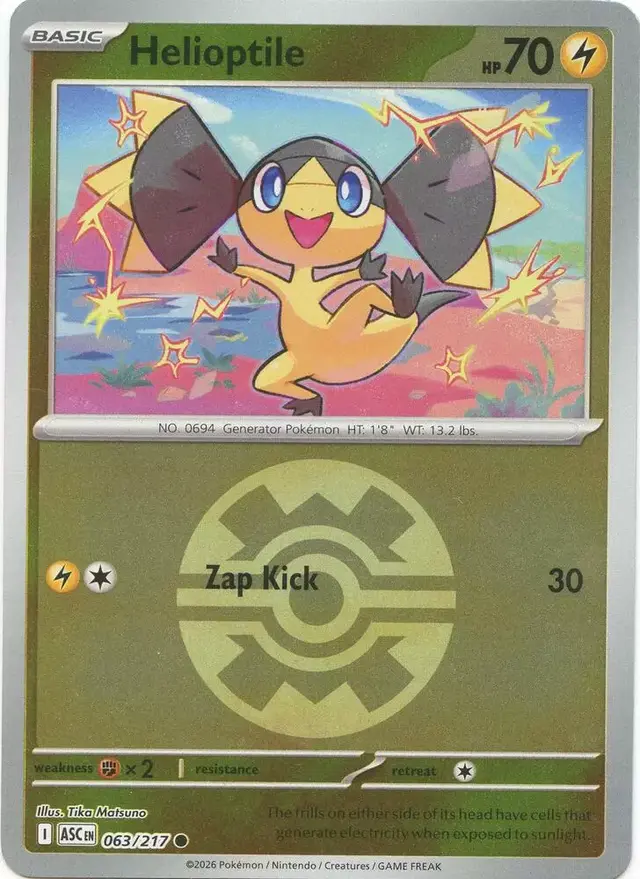 Helioptile [Quick Ball] - Pokemon Ascended Heroes #63