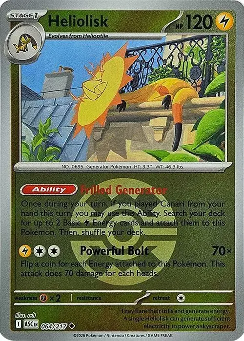 Heliolisk [Quick Ball] - Pokemon Ascended Heroes #64
