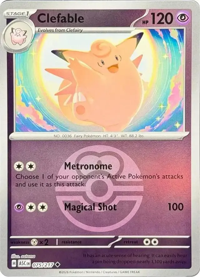 Clefable [Love Ball] - Pokemon Ascended Heroes #75