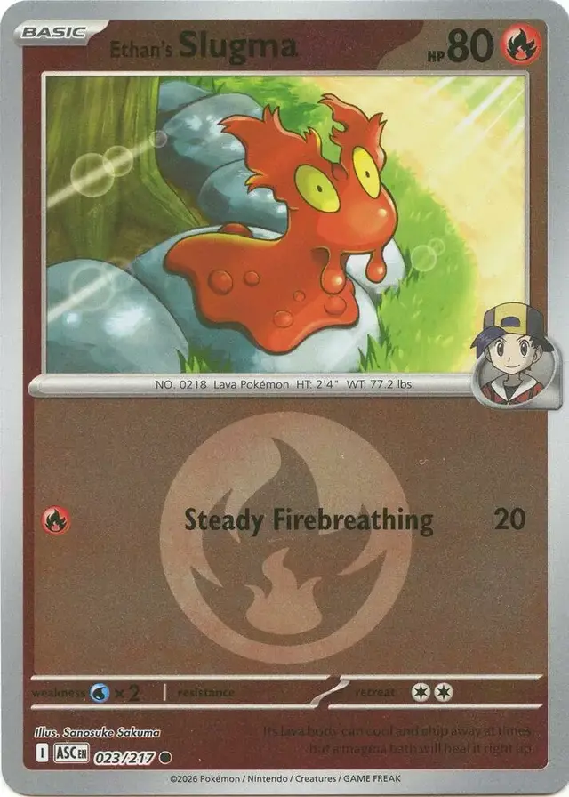 Ethan's Slugma [Energy Symbol] - Pokemon Ascended Heroes #23