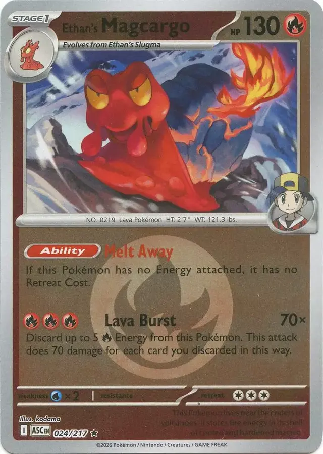 Ethan's Magcargo [Energy Symbol] - Pokemon Ascended Heroes #24