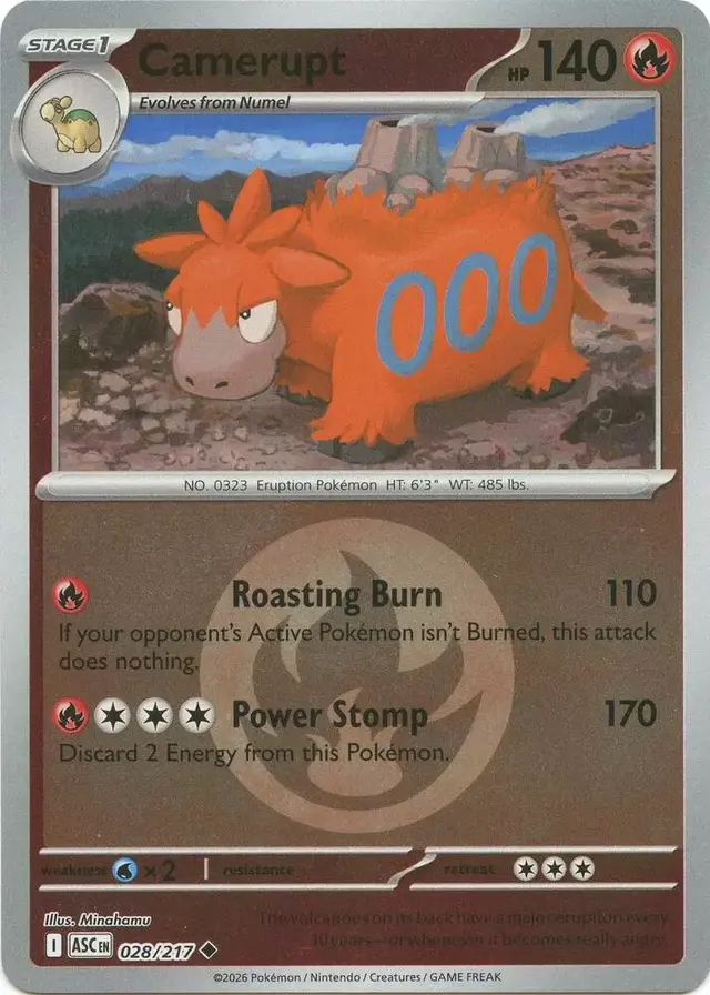 Camerupt [Energy Symbol] - Pokemon Ascended Heroes #28