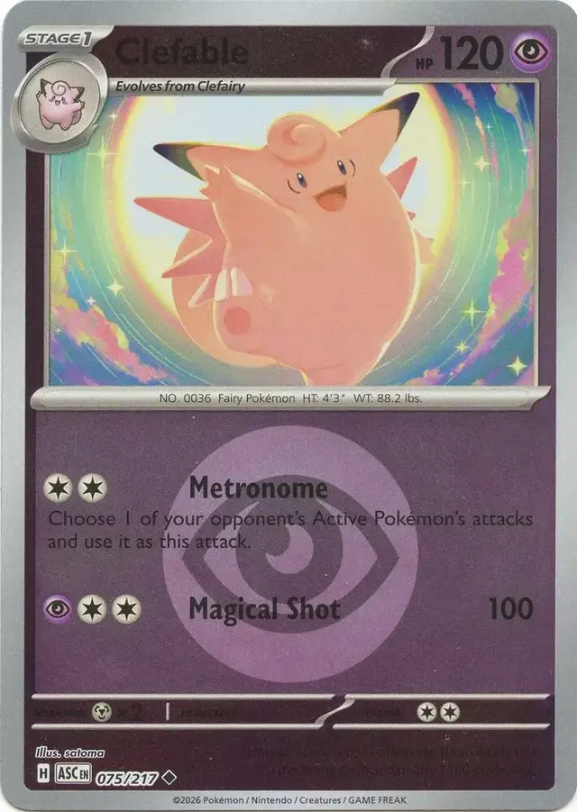 Clefable [Energy Symbol] - Pokemon Ascended Heroes #75