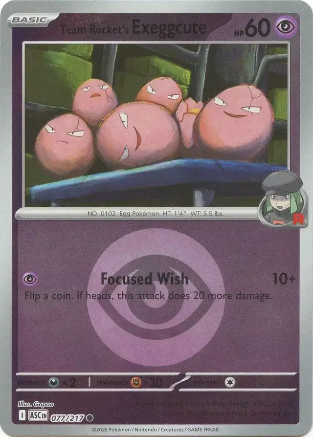 Team Rocket's exeggcute [Energy Symbol]