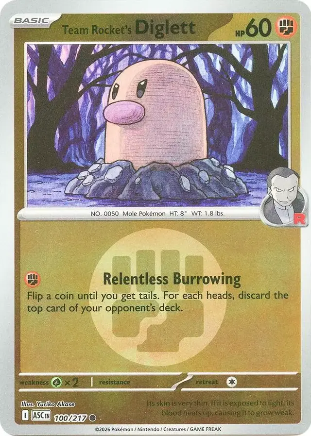 Team Rocket's Diglett [Energy Symbol]