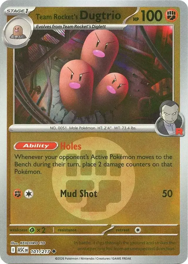 Team Rocket's Dugtrio [Energy Symbol]