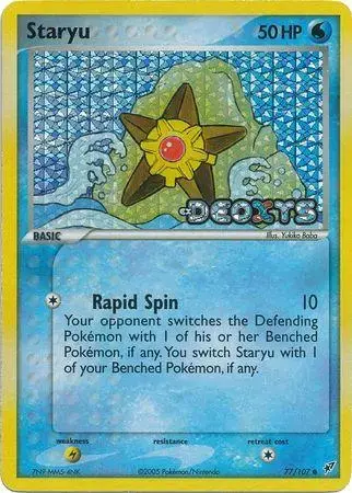 Staryu [Reverse Holo] - Pokemon Deoxys #77