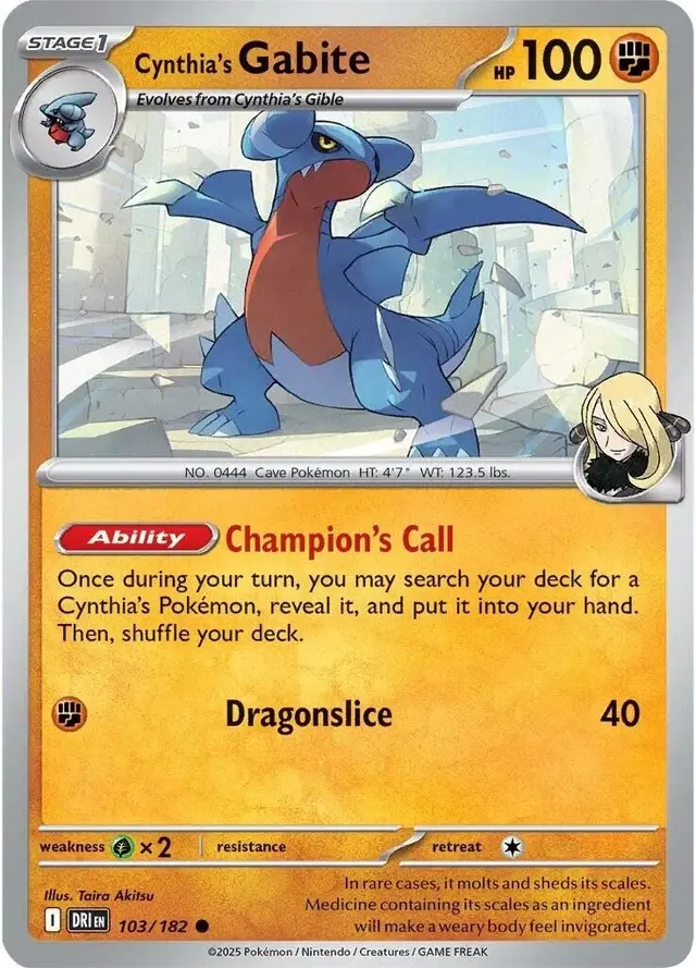 Cynthia's Gabite [Energy]