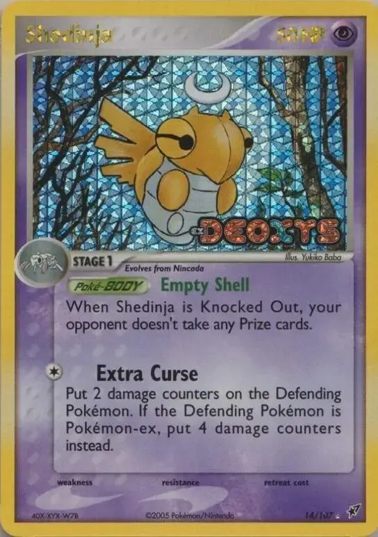 Shedinja [Reverse Holo] - Pokemon Deoxys #14