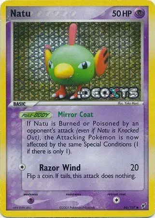 Natu [Reverse Holo] - Pokemon Deoxys #66