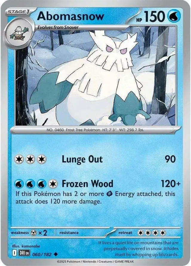 Abomasnow - Pokemon Destined Rivals #60