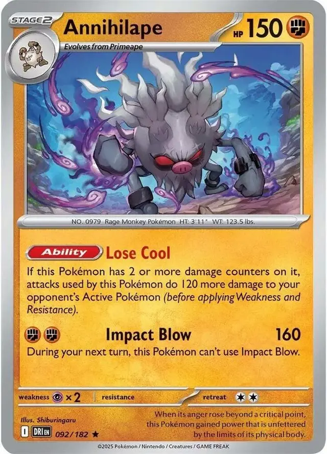 Annihilape - Pokemon Destined Rivals #92