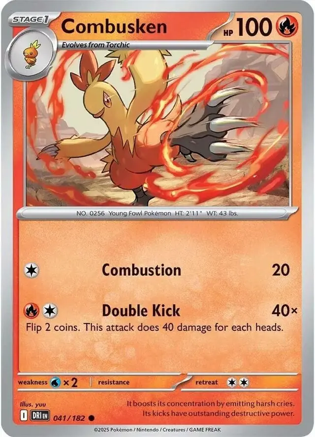 Combusken - Pokemon Destined Rivals #41
