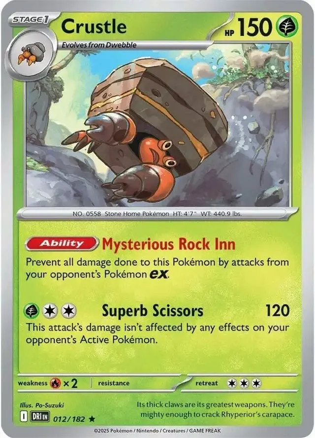 Crustle - Pokemon Destined Rivals #12