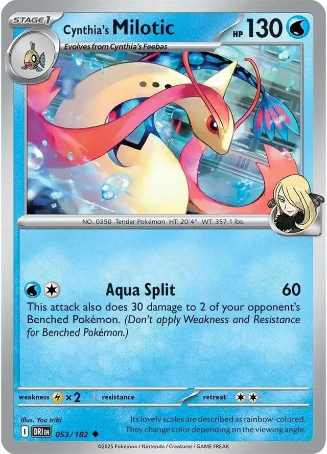 Cynthia's Milotic - Pokemon Destined Rivals #53