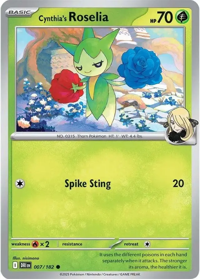 Cynthia's Roselia - Pokemon Destined Rivals #7