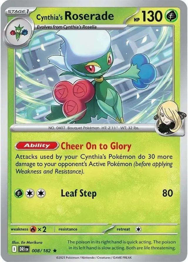 Cynthia's Roserade - Pokemon Destined Rivals #8