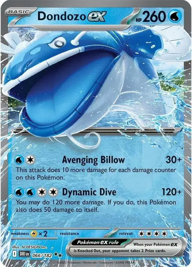 Dondozo ex - Pokemon Destined Rivals #66