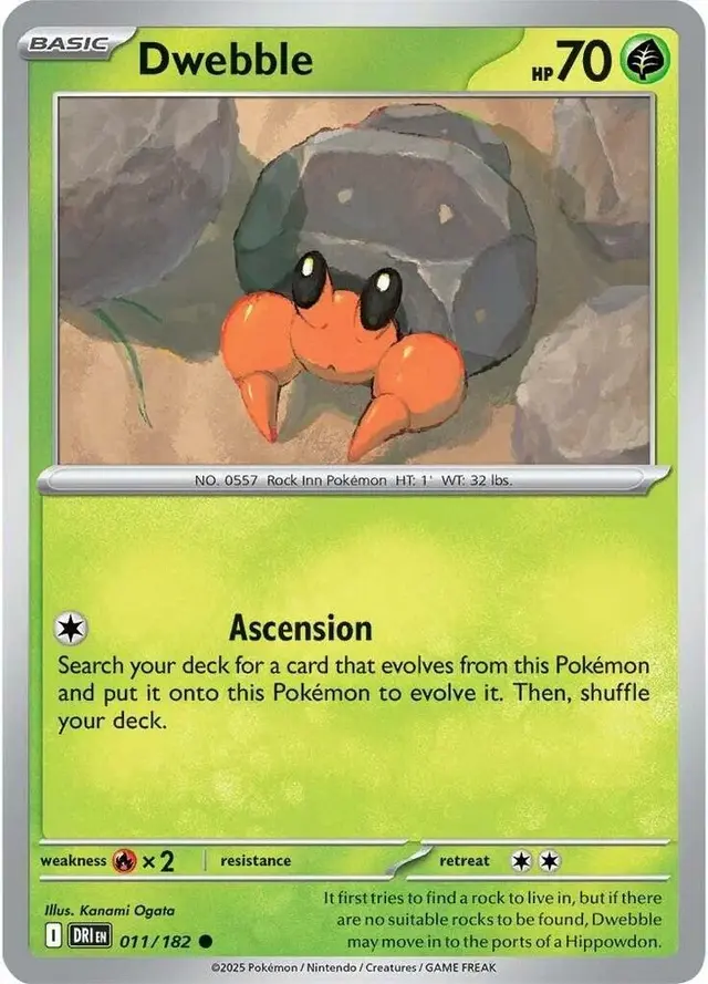 Dwebble - Pokemon Destined Rivals #11
