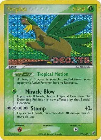 Tropius [Reverse Holo] - Pokemon Deoxys #27