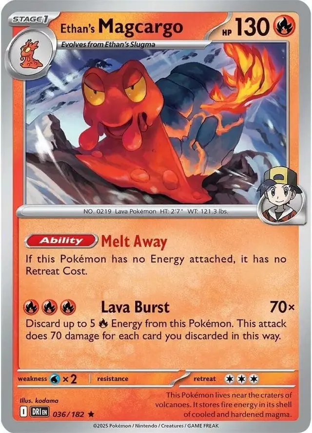 Ethan's Magcargo [Reverse Holo] - Pokemon Destined Rivals #36