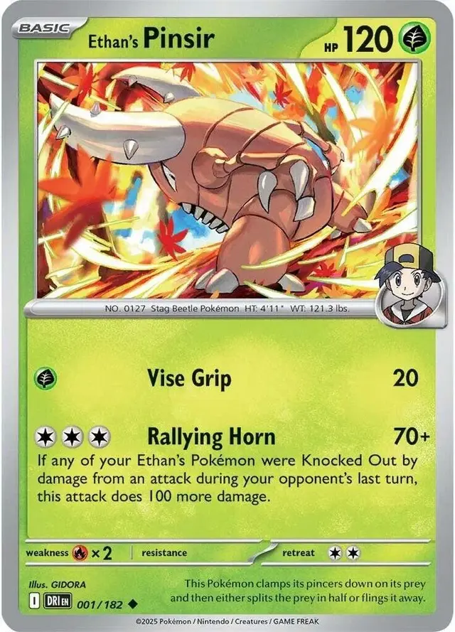 Ethan's Pinsir [Reverse Holo] - Pokemon Destined Rivals #1