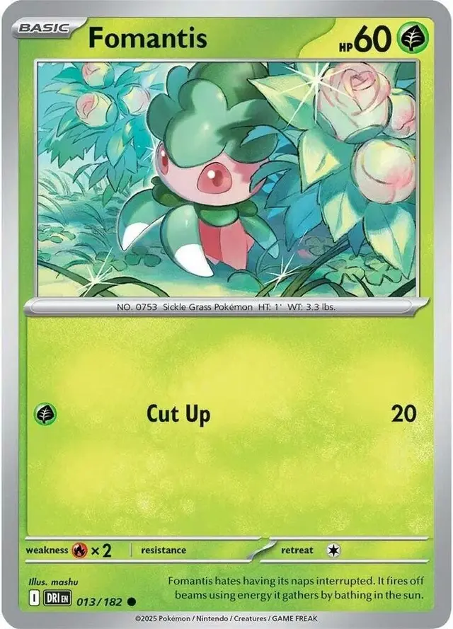 Fomantis - Pokemon Destined Rivals #13