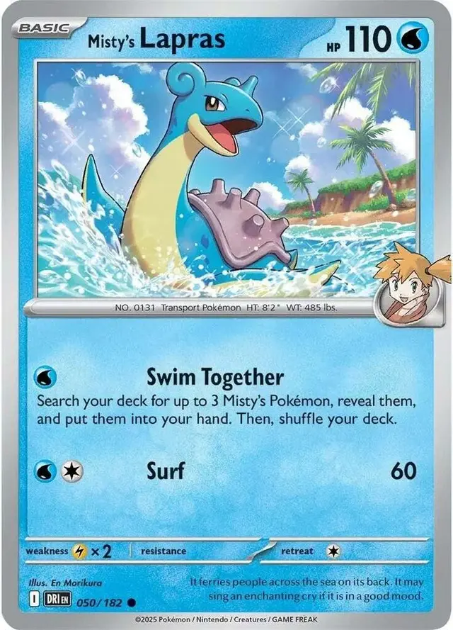 Misty's Lapras [Reverse Holo] - Pokemon Destined Rivals #50