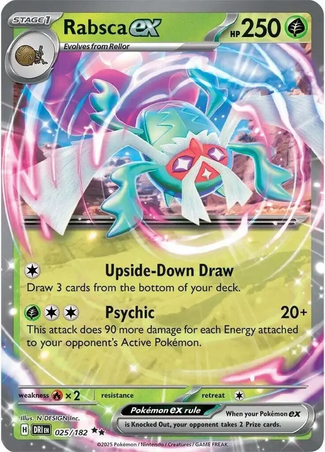Rabsca ex - Pokemon Destined Rivals #25