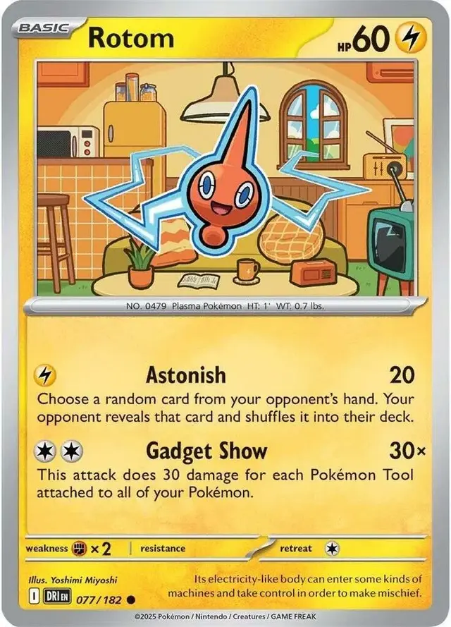 Rotom [Reverse Holo] - Pokemon Destined Rivals #77