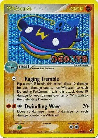 Whiscash [Reverse Holo] - Pokemon Deoxys #28