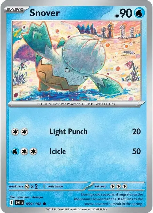 Snover [Reverse Holo] - Pokemon Destined Rivals #59