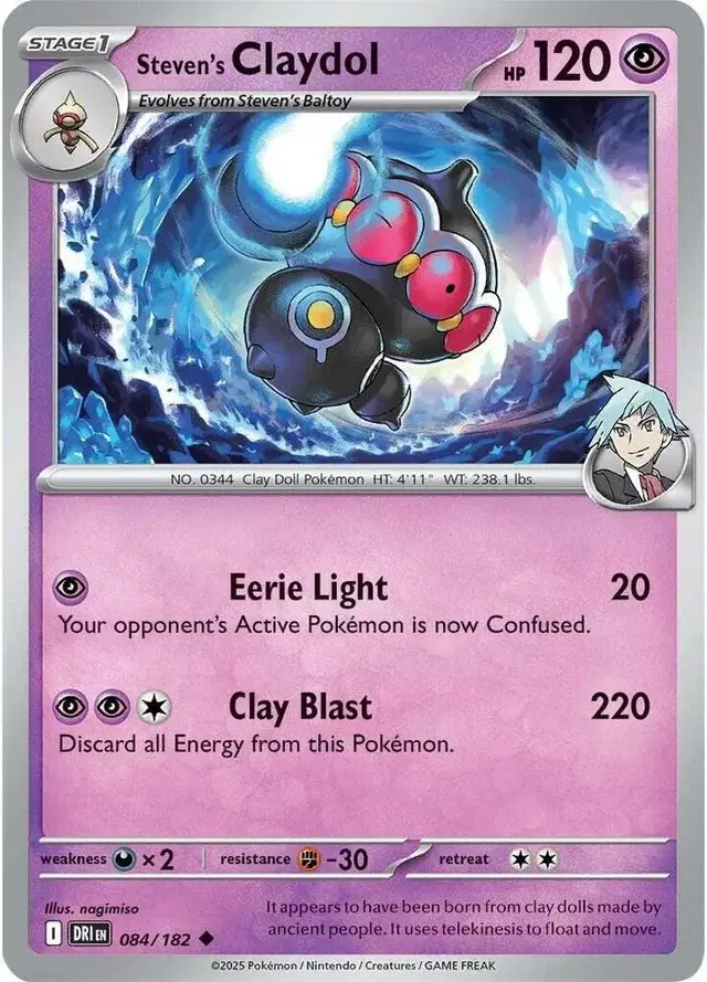 Steven's Claydol - Pokemon Destined Rivals #84