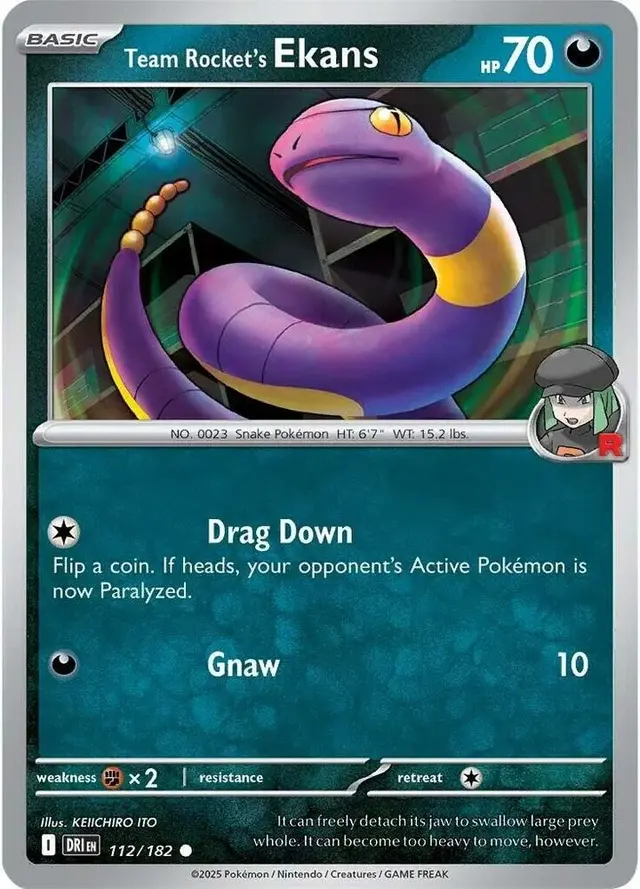 Team Rocket's Ekans [Reverse Holo]