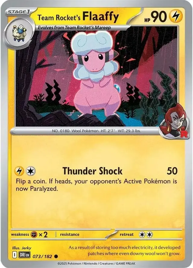 Team Rocket's Flaaffy - Pokemon Destined Rivals #73