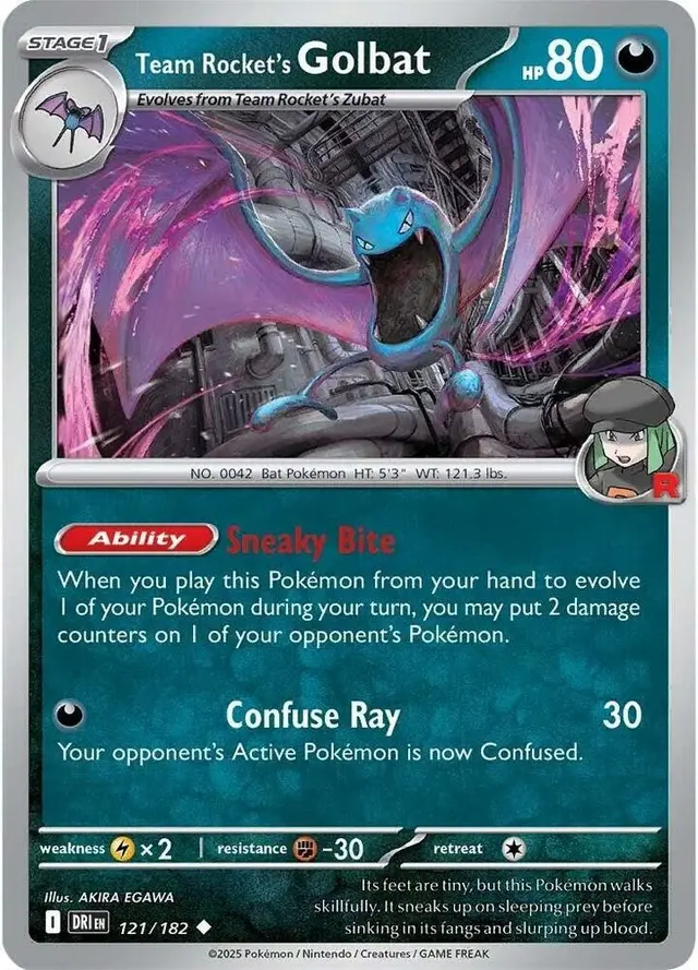 Team Rocket's Golbat [Reverse Holo]