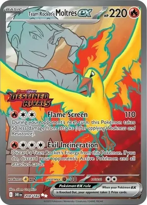 Team Rocket's Moltres ex [Stamped] - Pokemon Promo #208