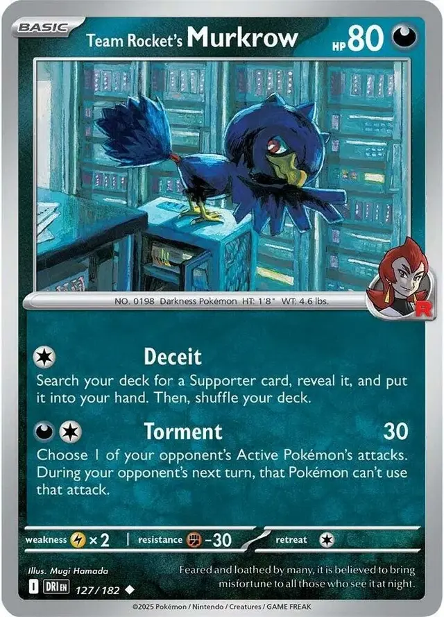 Team Rocket's Murkrow [Reverse Holo]