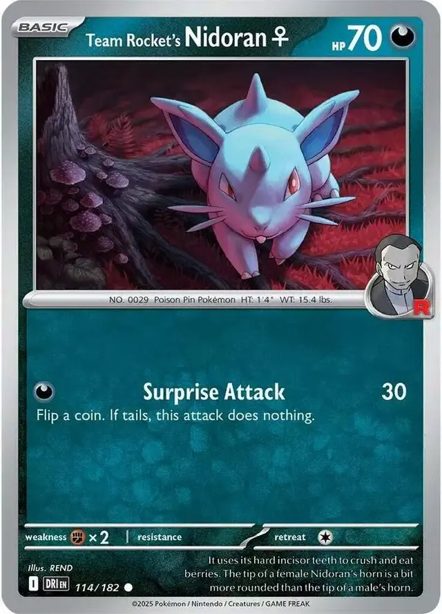 Team Rocket's Nidoran [Reverse Holo]
