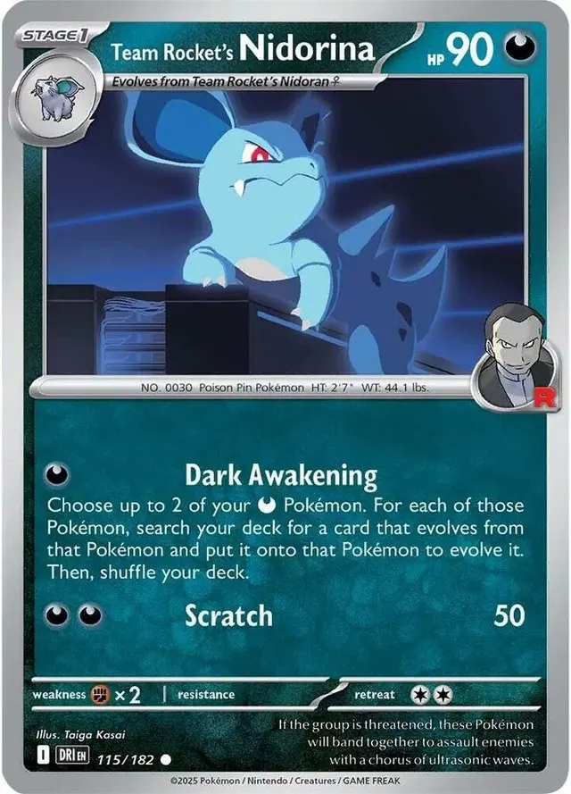Team Rocket's Nidorina [Reverse Holo]