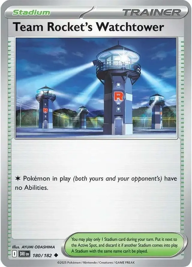 Team Rocket's Watchtower [Reverse Holo]