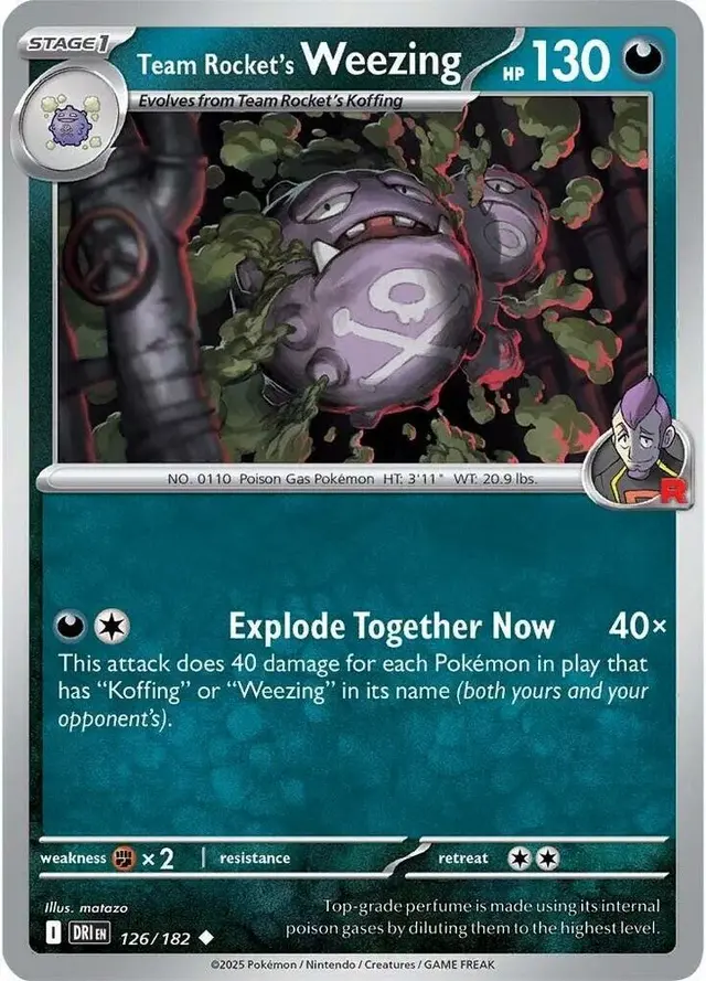 Team Rocket's Weezing [Reverse Holo]